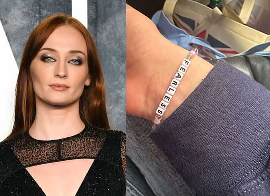 Sophie Turner's lovely symbolic 'Fearless' bracelet!