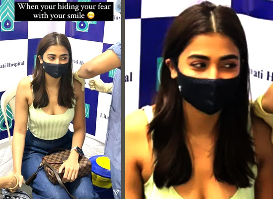Pooja Hegde gets her first dose of COVID-19 vaccine in Mumbai!