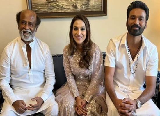 Rajinikanth wants his daughter to 'mend her marriage' with Dhanush?