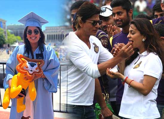 SRK cheers for Juhi Chawla's daughter!