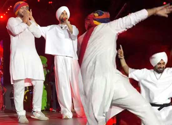 Diljit Dosanjh's bhangra with a Marwari fan at Jaipur show!