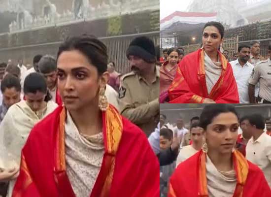 Deepika Padukone offers prayers at Tirumala temple with her family!