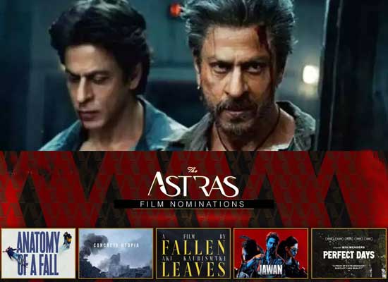 SRK starrer Jawan gets nominated for Best International Feature category at ASTRA Awards 2024!