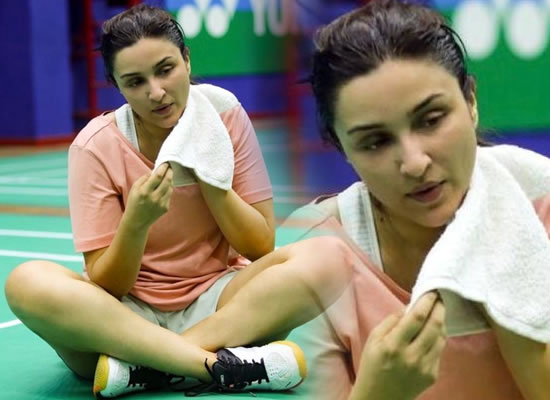 Parineeti Chopra's rigorous practice at the badminton court for Saina Nehwal biopic!