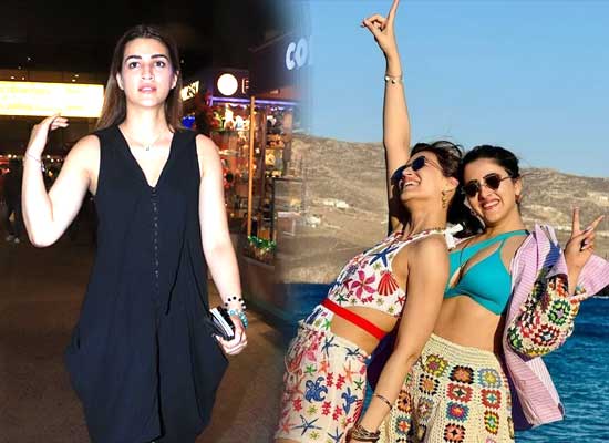 Kriti Sanon returns from Greece after vacation with her sister Nupur Sanon!