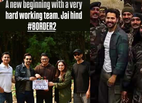 Varun Dhawan Cheers to New Beginnings on the Sets of Border 2!