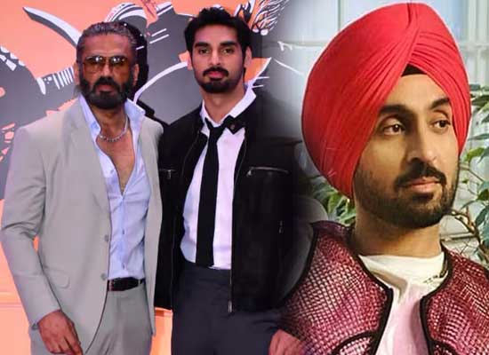 Suniel Shetty opens up on Ahan's Collaboration with Diljit Dosanjh!