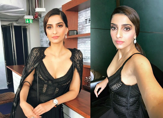 Sonam Kapoor's hot avatar in a black gown at an event!