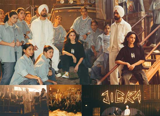 Alia Bhatt and Diljit Dosanjh's new BTS photos from Chal Kudiye song from Jigra!