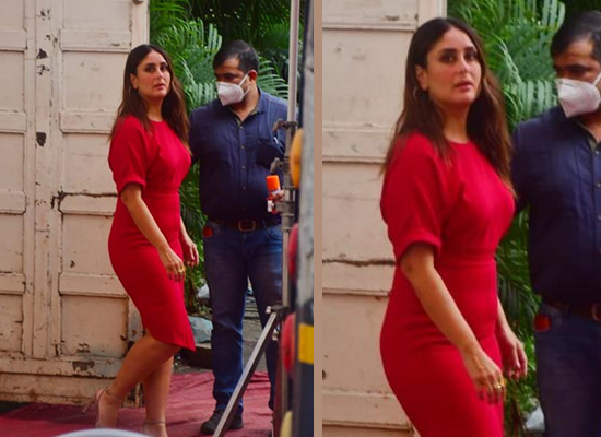 Kareena Kapoor Khan looks stylish in red bodycon dress!