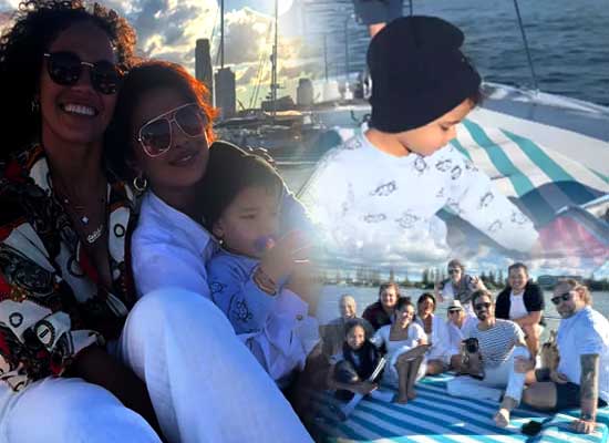 Priyanka Chopra and Malti's enjoyable moments on yacht with The Bluff team!