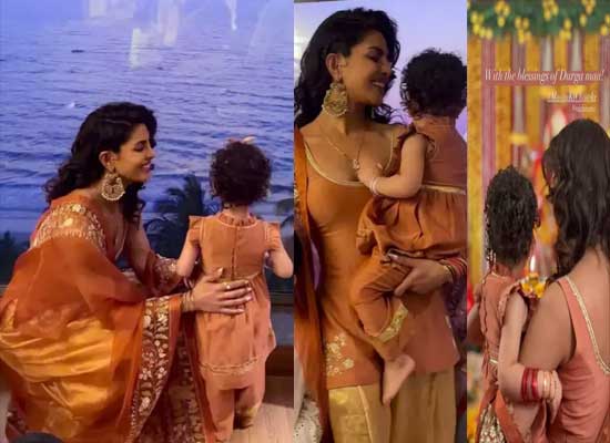 A Spiritual Journey: Priyanka Chopra and Malti's Mata Ki Chowki Visit!