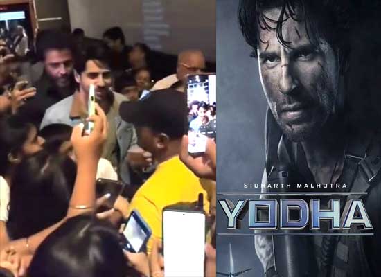 Sidharth Malhotra pays a surprise visit to fans watching Yodha in the theatre!