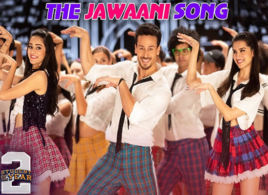 The Jawaani song of film Student of the Year 2 at no. 4 from 31st May to 6th June!