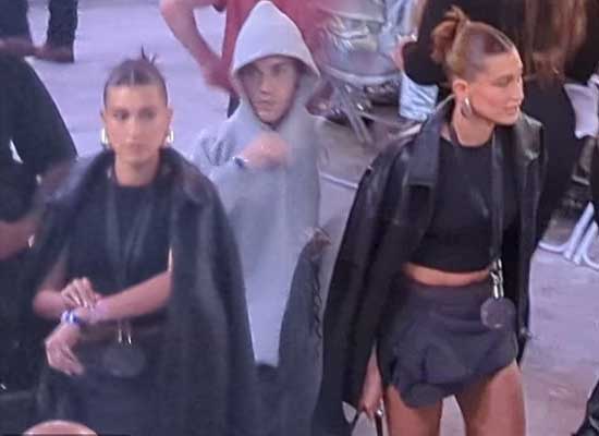 Hailey and Justin Bieber attend Beyonce's concert!