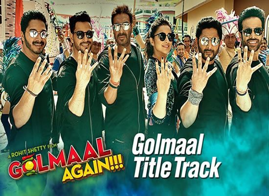 Golmaal (Title) song of film Golmaal Again at No. 2 from 29th Sept to 5th Oct!