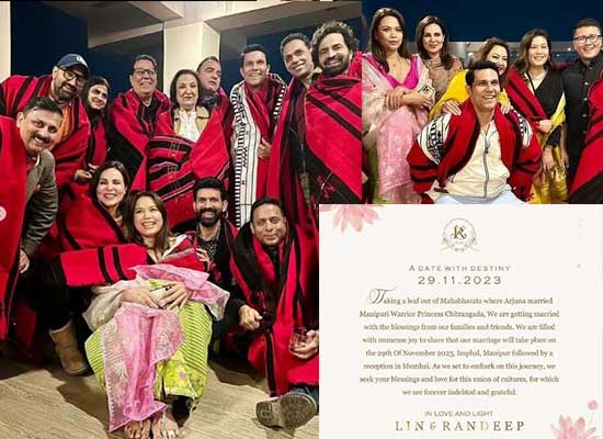 Randeep Hooda and Lin Laishram's loveable time with family ahead of their wedding in Imphal!