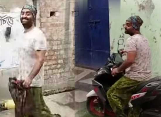 Arijit Singh goes grocery shopping on a scooter in Murshidabad!