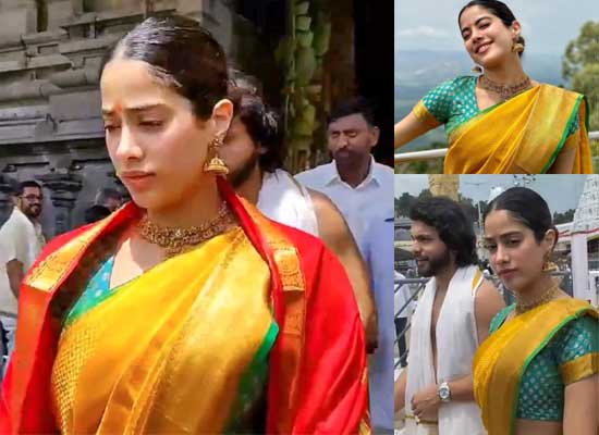 Janhvi Kapoor offers prayers at Tirupati Balaji temple on mom Sridevi's birth anniversary!