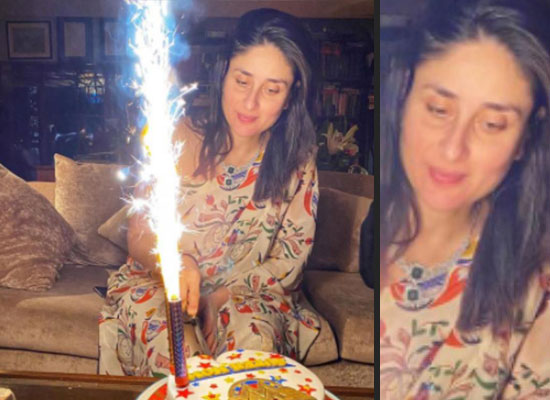 Kareena Kapoor Khan cuts a wonder woman themed birthday cake!