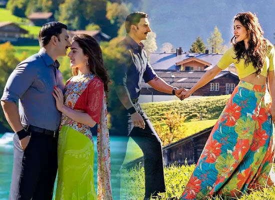 Ranveer Singh and Sara Ali Khan's romantic moments for song Tere Bin in Simmba!