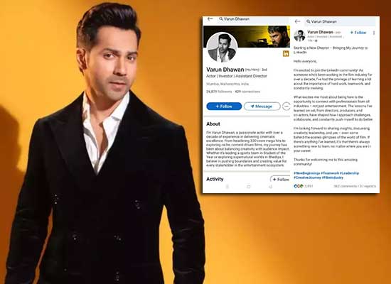 Varun Dhawan's Surprising LinkedIn Debut!