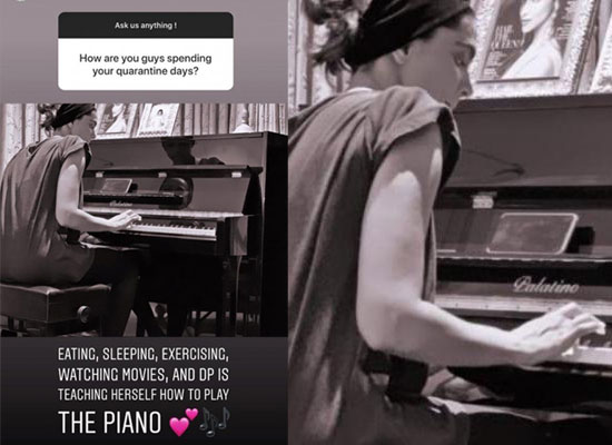 Deepika Padukone enjoys piano amid self-quarantine break due to COVID 19!