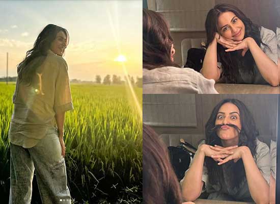 Rakul Preet Singh's DDLJ moment in 'Punjab ke khet' during the shoot of De De Pyaar De 2!