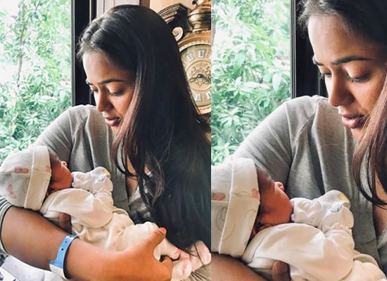 Sameera Reddy to share the first picture of her newborn daughter!