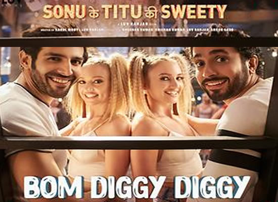 Bom Diggy Diggy song of film Sonu Ke Titu Ki Sweety at No. 7 from 2nd Aug to 8th Aug!