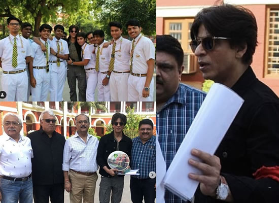 SRK hush-hush visit to his school Alma Mater St Columba's in Delhi!
