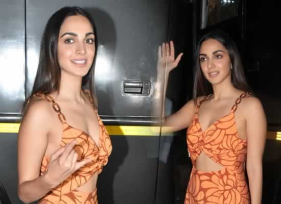 Kiara Advani's stylish avatar in an orange cut-out dress!