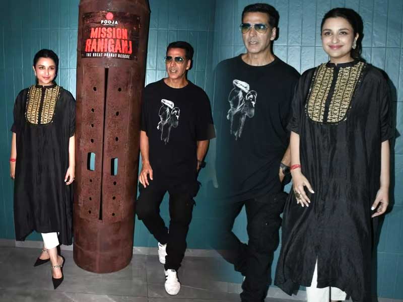 Parineeti Chopra promotes Mission Raniganj with Akshay Kumar ahead of her wedding!