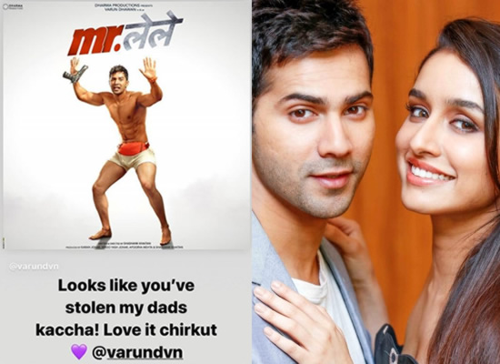 Shraddha Kapoor's hilarious reaction to Varun Dhawan's first look from Mr Lele!