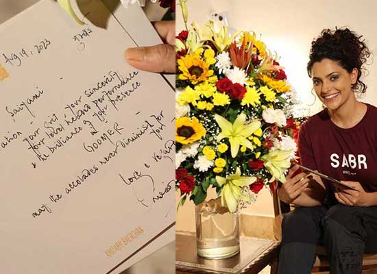 Saiyami Kher to share a PIC of handwritten letter from Big B!