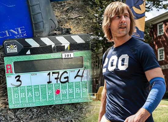 Twisters Actor Glen Powell shares his new look for upcoming comedy series Chad Powers! Twisters Actor Glen Powell shares his new look for upcoming comedy series Chad Powers!