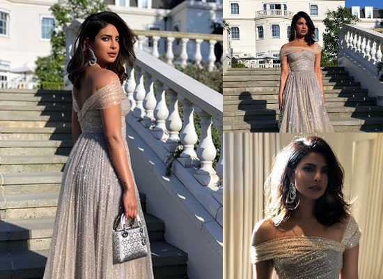 Priyanka Chopra's princess look at Prince Harry & Meghan Markle's Wedding Reception!