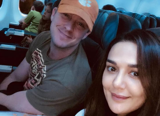 Preity G Zinta and Gene Goodenough's happiest moments in a flight!