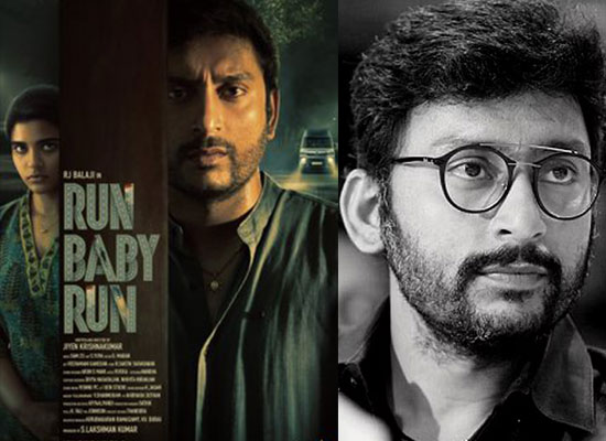 RJ Balaji to share a poster of his first thriller film Run Baby Run!