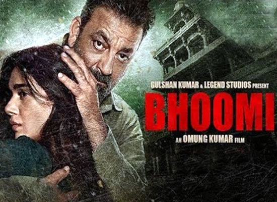 The soundtrack of Bhoomi is an average one with a tuneful number Lag Ja Gale.