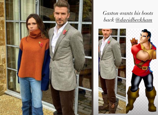 Victoria Beckham pokes fun at David Beckham's shoe choice!